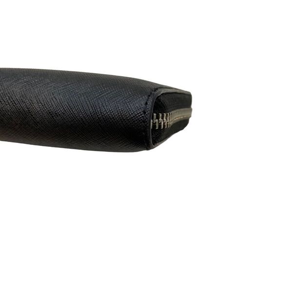 Michael Kors Black Leather Jet Set Travel Zip Around Wallet - Picture 8 of 14